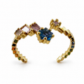 Multicolor Gemstone Adjustable Ring