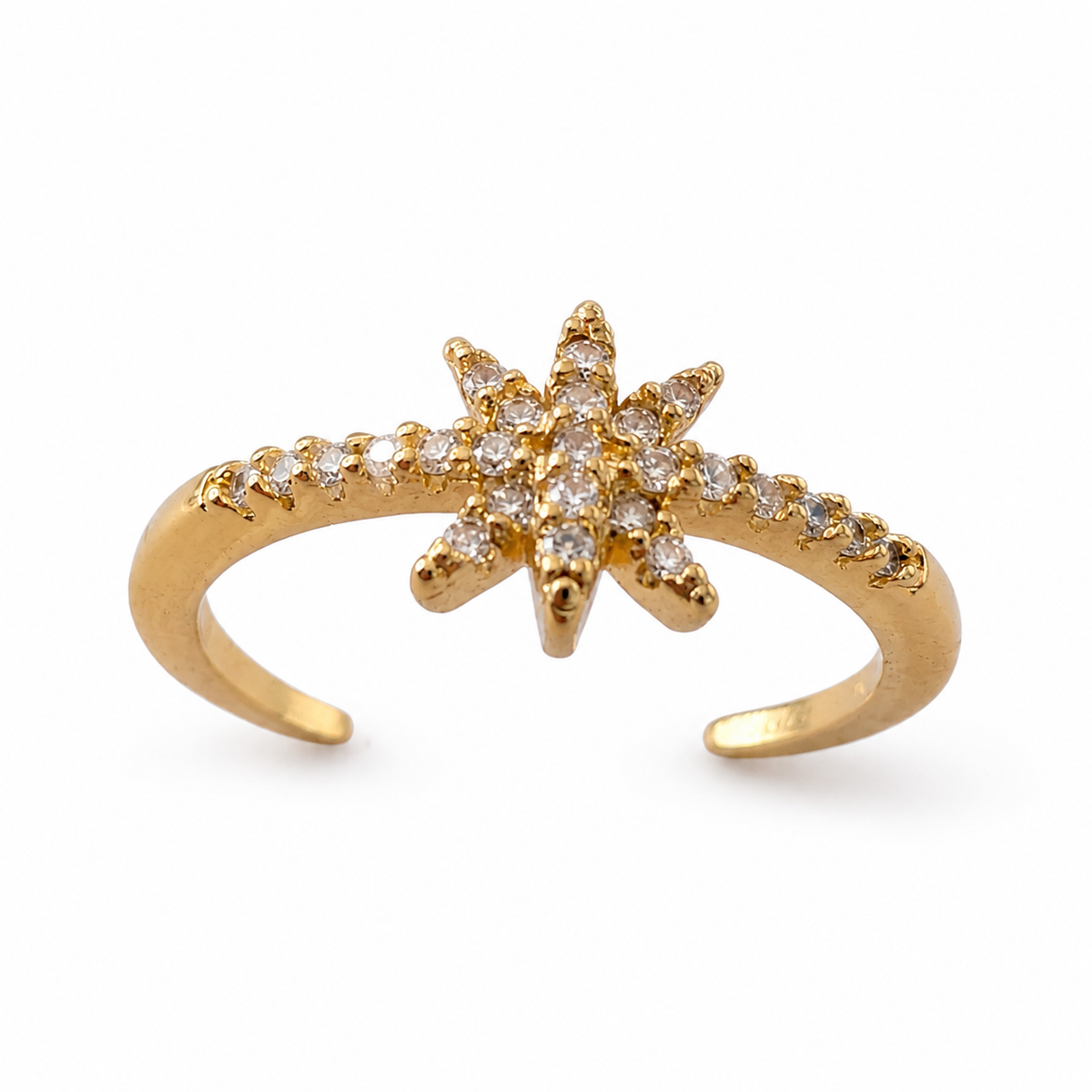 Golden Nova Star Ring