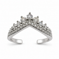 Royal Crown Zircon Adjustable Ring