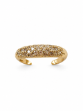 Golden Radiance Crystal Pavé Adjustable Ring