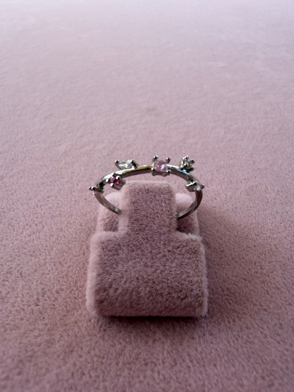 Adjustable Natural Stone Stainless Steel Ring