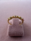 Adjustable Multicolor Zircon Stainless Steel Ring