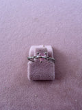 Adjustable Pink Heart Zircon Ring