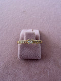 Adjustable Solitaire Zircon Gold Tone Ring