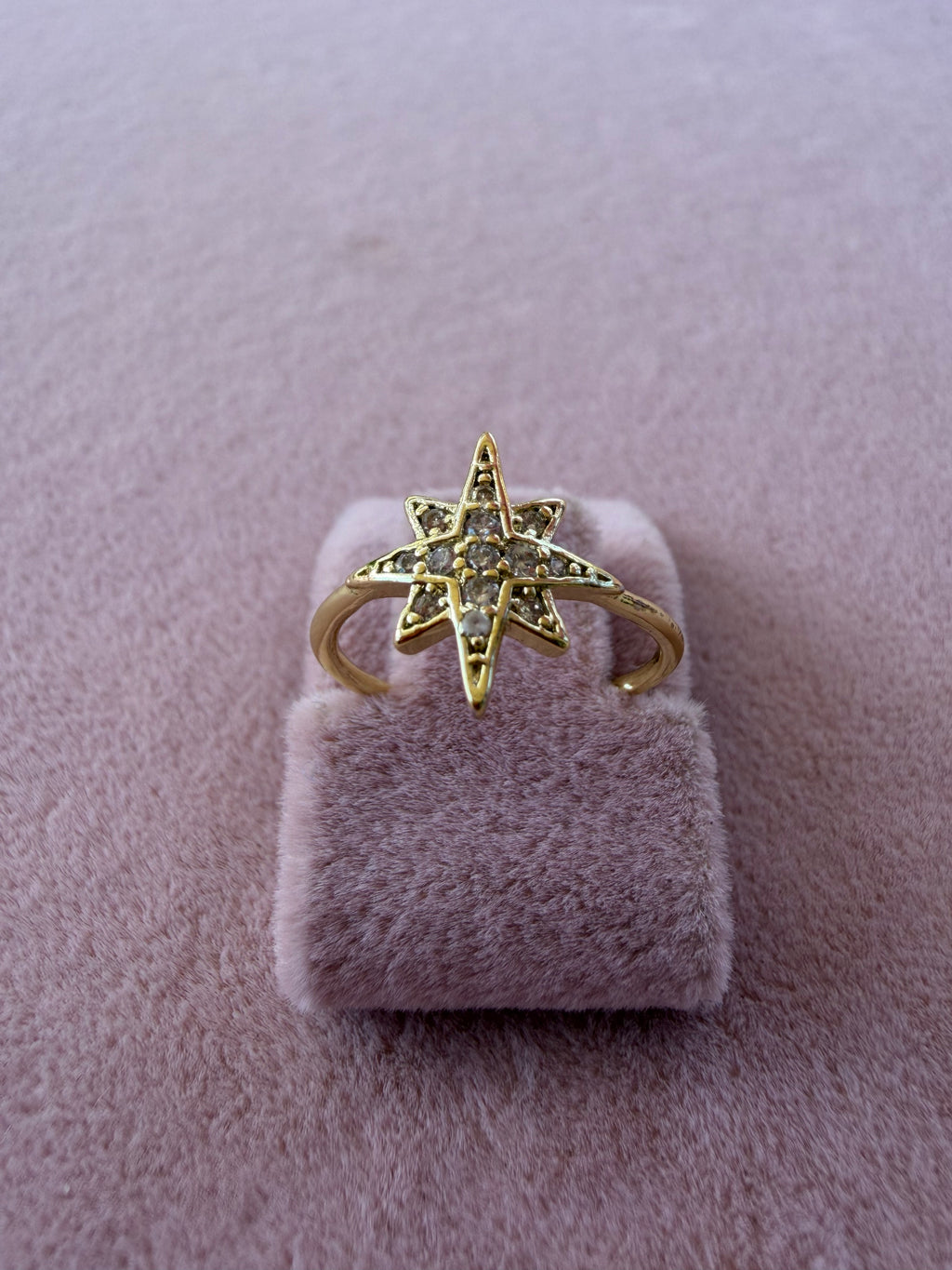 Celestial Starburst Zircon Ring