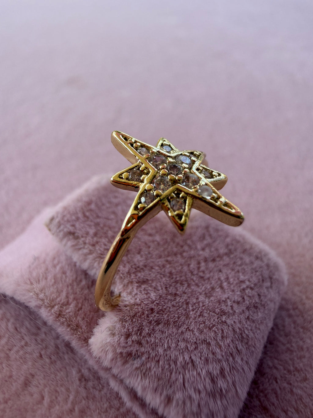 Celestial Starburst Zircon Ring