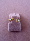 Golden Arrow Solitaire Ring