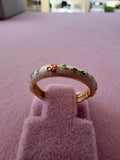 Ivory Garden Enamel Bangle