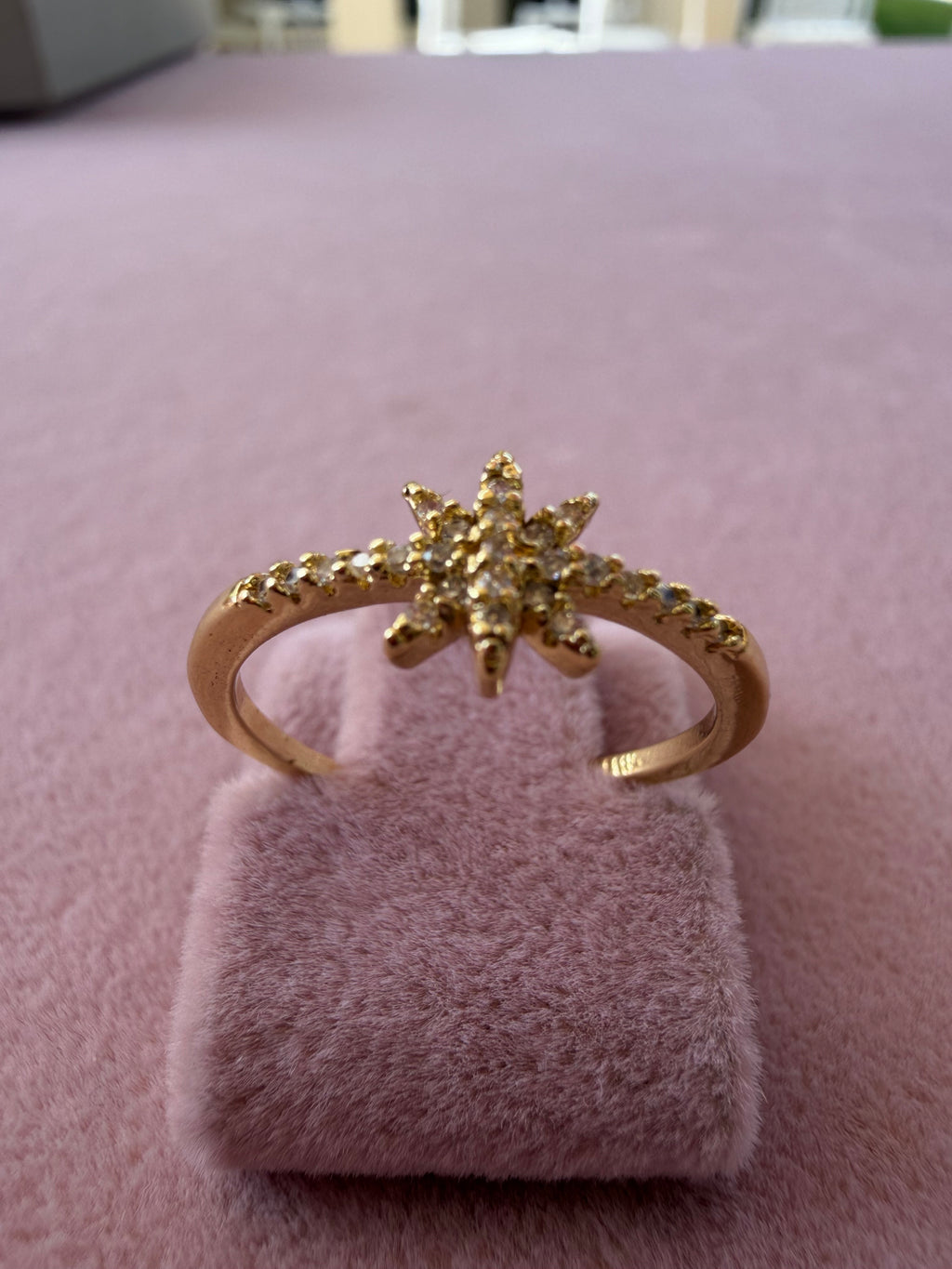 Golden Nova Star Ring