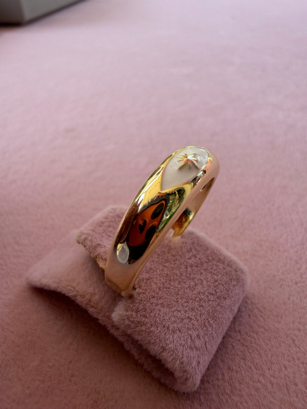 Celestial Star Enamel Adjustable Ring
