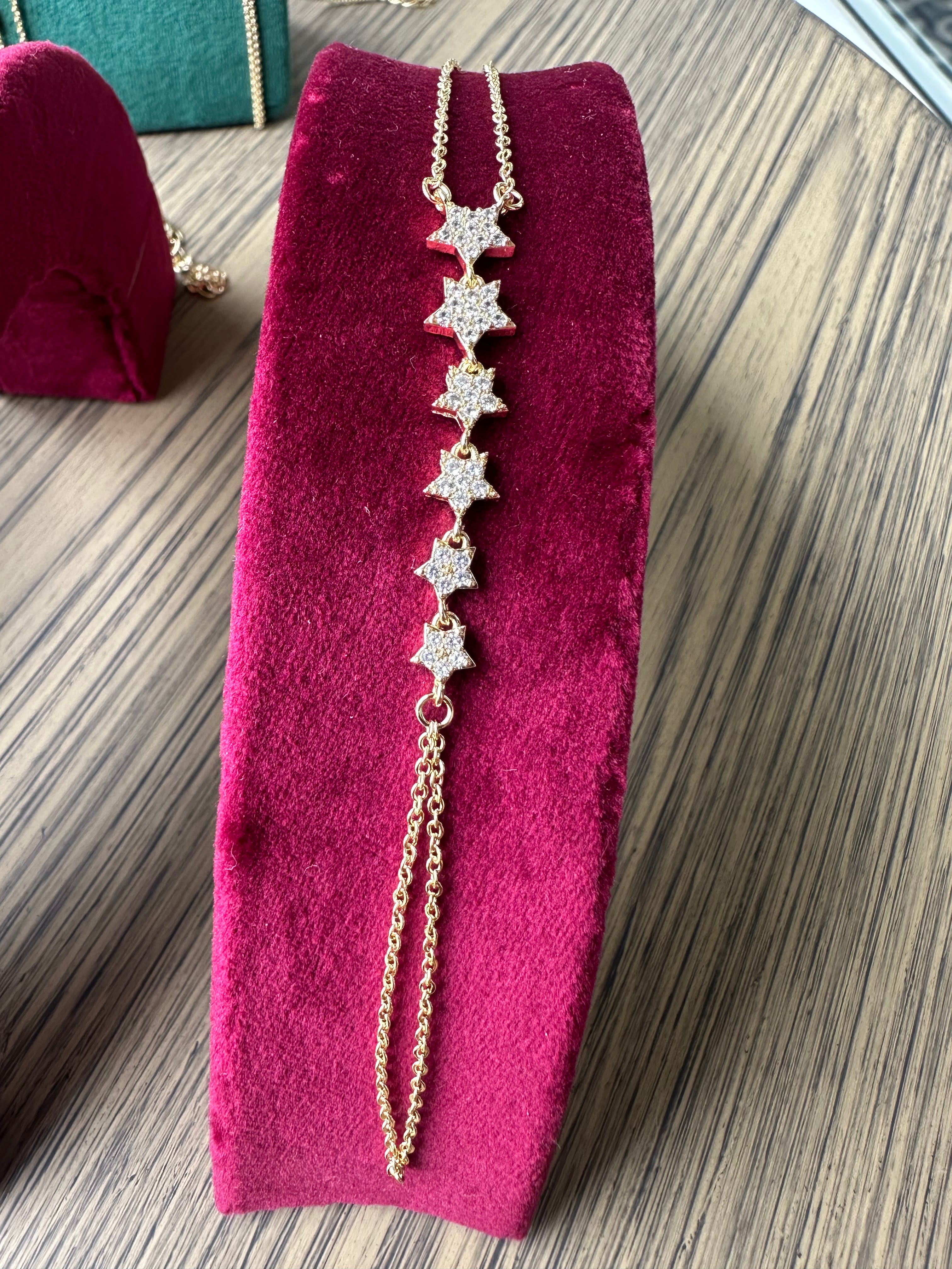 Natural Stone Gold Plated Stainless Steel Shahmaran