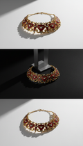 Crested Gilt Collar Necklace