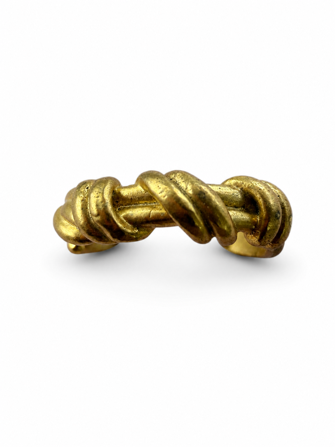 Gold Rope Knot Adjustable Ring