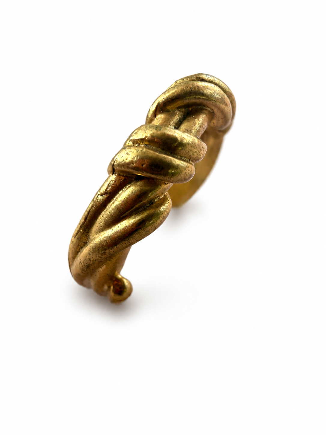 Gold Rope Knot Adjustable Ring