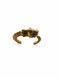 Gold Panther Head Adjustable Ring