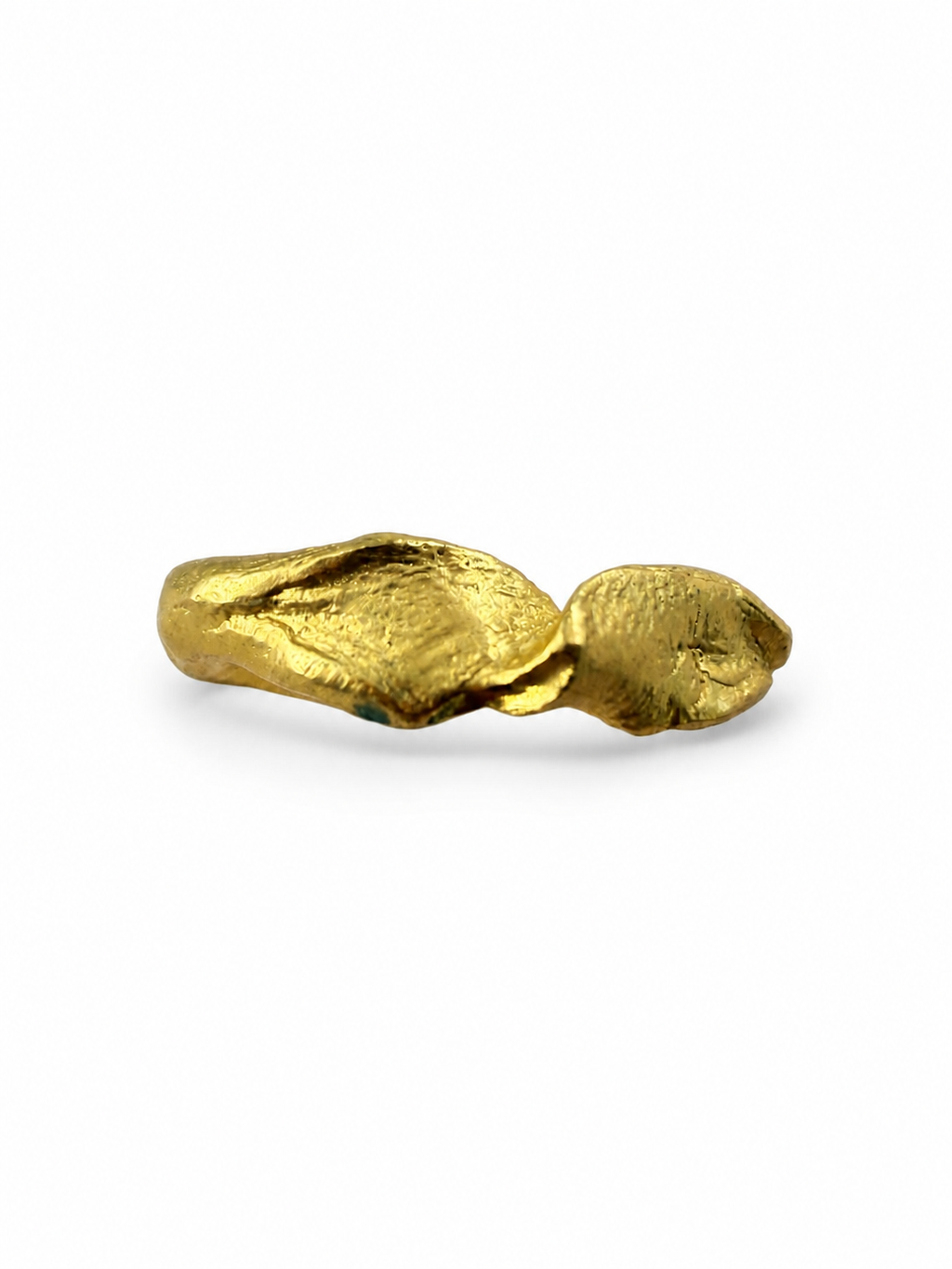 Gold Sculptural Adjustable Open Ring