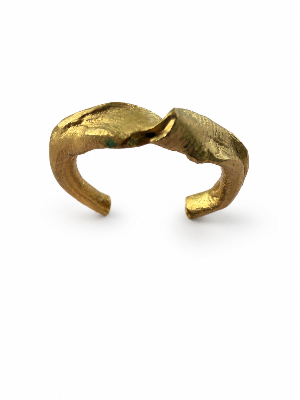 Gold Sculptural Adjustable Open Ring