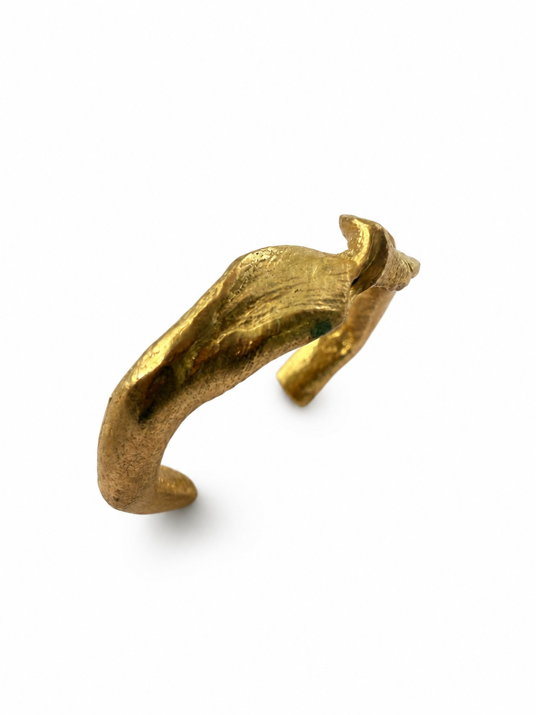 Gold Sculptural Adjustable Open Ring