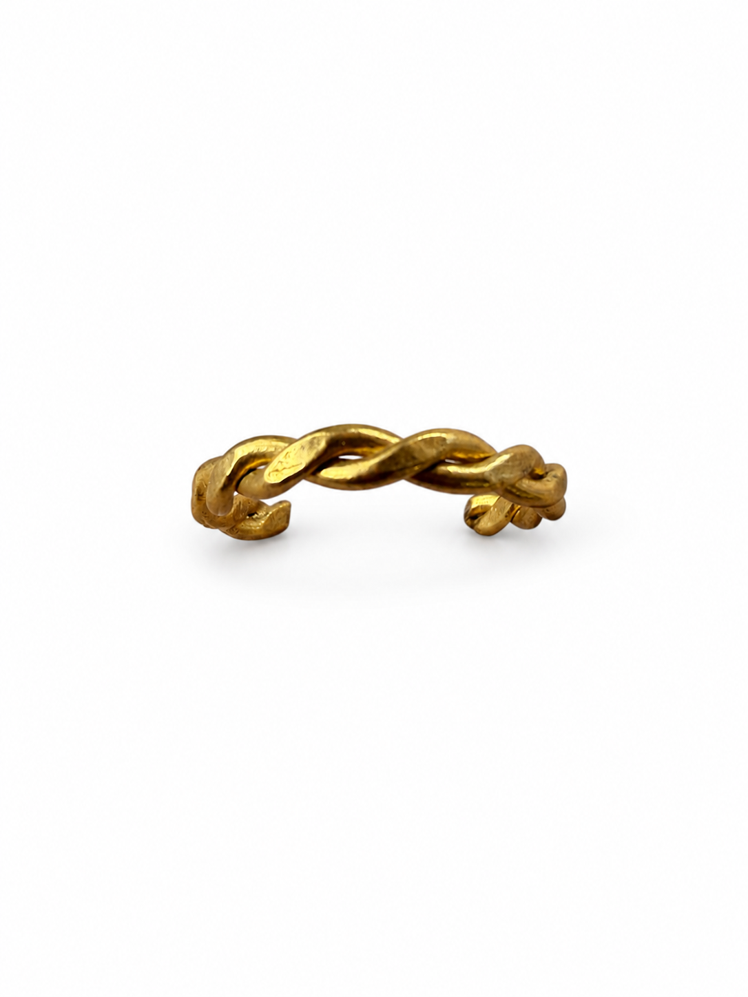 Gold Twisted Chain Adjustable Ring