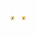 Minimal Gold Ball Stud Earrings - view 1